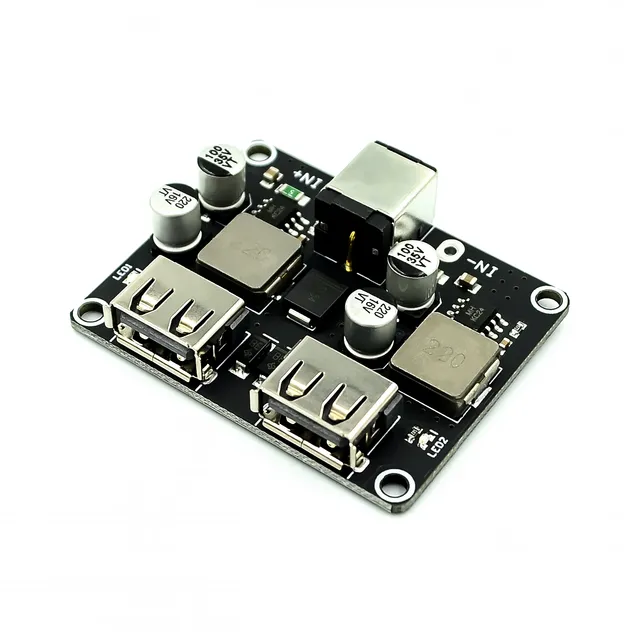 DUAL USB QC3.0 QC2.0 USB DC-DC Buck Converter Charging Step Down Module 6-32V 9V 12V 24V to Fast Quick Charger Circuit Board 5V