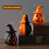 Lanterne portative à piles en forme de citrouille, de crâne ou de fantôme, avec LED, pour Halloween, décoration de fête
