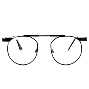 Maidis <b>Round</b> Metal Eyeglasses <b>Frame</b> Unisex Full <b>Frame</b> Plano Lenses Lightweight Retro Design - Product Image 2