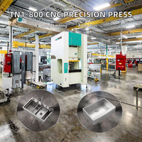 Machine de poinçonnage pneumatique CNC entièrement automatique pour feuilles d'aluminium jetables 200T, modèle HIPRESS TH1-200, avec pompe à moteur, prix abordable