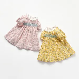 Baby Vintage Clothes Boutique abiti per bambina fiore 1 - 5 anni abito stile Vintage abiti per bambini abito in cotone per bambini