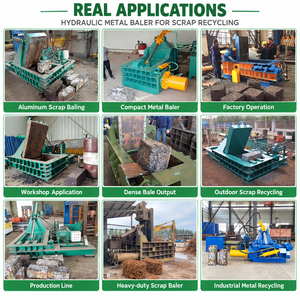 Presse à balles en acier <span class=keywords><strong>pour</strong></span> <span class=keywords><strong>ferraille</strong></span> Machine à presser hydraulique automatique <span class=keywords><strong>pour</strong></span> <span class=keywords><strong>ferraille</strong></span> - Product Image 2