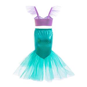Conjunto <span class=keywords><strong>de</strong></span> bikini <span class=keywords><strong>de</strong></span> sirena <span class=keywords><strong>Ariel</strong></span> para niñas Traje <span class=keywords><strong>de</strong></span> baño <span class=keywords><strong>de</strong></span> malla transfronterizo para vacaciones <span class=keywords><strong>de</strong></span> aguas termales Playa para Halloween - Product Image 4