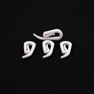 2023 Bathroom Clear <strong>White</strong> Plastic Shower <strong>Curtain</strong> <strong>Rings</strong> Hooks Bathroom <strong>Curtain</strong> Poles Tracks &amp; Accessories for Easy Hanging - Product Image 2