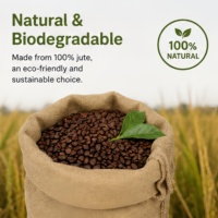 Sac en jute écologique robuste avec coutures renforcées, réutilisable pour le stockage de légumes, pommes de terre et céréales, sac en toile de jute, fournisseur en gros de sacs en vrac