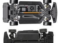 Auto RC Todoterreno de Alta Velocidad de 85 km/h, 4 Canales, Sin Escobillas, H9803 Werewolf 1/10 4WD, Sistema de Giroscopio DVC, RTR, Cargador, Control Remoto