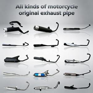 Sistema de <span class=keywords><strong>escape</strong></span> completo para motocicleta y scooter, silenciador de <span class=keywords><strong>escape</strong></span> original de fábrica, tubo intermedio - Product Image 1