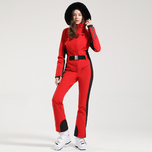 Combinaison de neige vintage une pièce pour femmes à la mode Softshell tissu extensible vêtements de <span class=keywords><strong>Ski</strong></span> combinaison confortable avec <span class=keywords><strong>pantalon</strong></span> vestes - Product Image 3