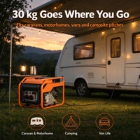 Générateur d'essence portable 3,8 kW 230 V 50 Hz refroidi par air, démarrage par lanceur, réservoir de 10 L, alimentation de secours pour la maison, le camping, la caravane, les situations d'urgence