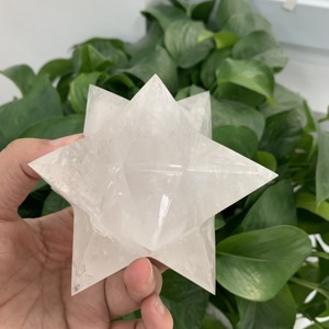Kristal Kuarsa Bening Alami 12 Poin Bintang <span class=keywords><strong>Merkaba</strong></span> untuk Dekorasi Penyembuhan - Product Image 6