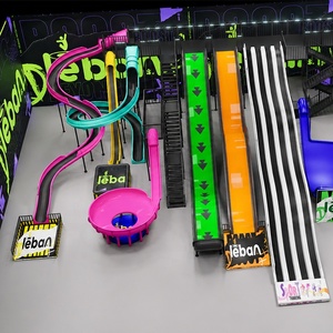 Support de personnalisation, direct usine, durable, pour aires de jeux intérieures commerciales pour enfants, ensemble professionnel pour des aventures ludiques, avec toboggan - Product Image 2
