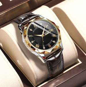 นาฬิกาควอตซ์สไตล์เข็มขัดผู้ชายใหม่เรืองแสงกันน้ำ - Product Image 2