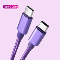 Cable de Carga Rápida USB C a USB C de 60W al por Mayor, con Cubierta de Nailon Trenzado para iPhone 16, 16 Pro Max, 15, 15 Pro, Cable de Datos Tipo C