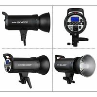 Flash stroboscopique pour studio photo Sk400ii 400ws, accessoires de studio photo, lumière intégrée, système sans fil 2.4g X, Gn65 pour la prise de vue
