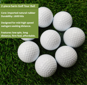 Pelota de Golf de 2 Piezas Kinenda Factory ODM, Núcleo de Caucho Natural, Cubierta de Surlyn, para Práctica y Torneo - Product Image 2