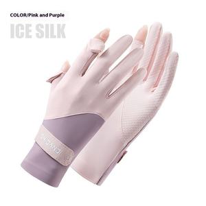 Оптовая продажа от производителя, легкие солнцезащитные перчатки из ледяного шелка, защитные перчатки для занятий спортом на открытом воздухе и велоспортом - Product Image 6