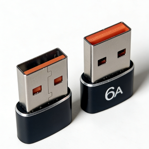 Adaptador USB 2.0 Tipo-C Hembra Universal 6A de Aleación de Aluminio, Carga Rápida, Compatible <span class=keywords><strong>con</strong></span> OTG, para Laptop, Teléfono Móvil, Air Pods, <span class=keywords><strong>iPhone</strong></span> <span class=keywords><strong>12</strong></span> - Product Image 3