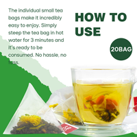 Sachets de Tisane 20 Pièces Mélange Botanique de Baies de Goji et Fleurs, Plantes Naturelles, Personnalisable OEM Marque Privée Vente en Gros