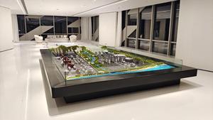 Пользовательские современные 3D архитектурные модели, миниатюрный городской планировочный масштаб, выставочные Миниатюрные модели городского масштаба - Product Image 2