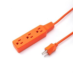 مقبس طاقة بني عالي الجودة 18AWG 3C SJT 6-50 قدمًا 13A منفذ مصنع داخلي سلك تمديد منزلي 3 مقبس قابس رخيص - Product Image 4