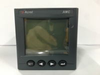 Compteur d'énergie programmable triphasé AC Acrel RS485 Modbus, AMC72L-E4/KC, écran LCD, installation sur panneau, 2DI2DO