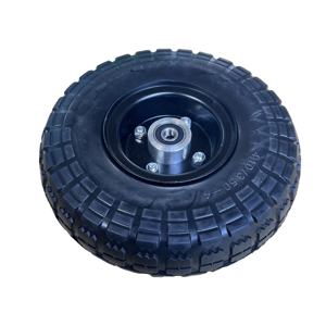 Nouveau 10 pouces 4.10/3.50 <span class=keywords><strong>Roues</strong></span> libres plates avec jante en alliage d'<span class=keywords><strong>aluminium</strong></span> pour chariot à main de <span class=keywords><strong>brouette</strong></span> - Product Image 5