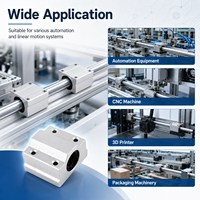 Bloc de roulement linéaire SCS6UU haute précision, boîtier en aluminium, roulement linéaire à faible friction pour équipement d'automatisation CNC