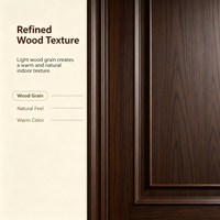 Porte pivotante en teck massif, double porte en bois sans ouvertures latérales, serrure intelligente entièrement automatique, portes en bois pour entrée de villa de luxe