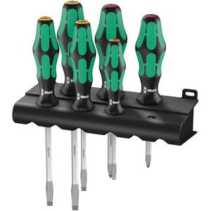 WERA - 05007680001 <b>Screwdriver</b> <b>set</b> with rack (6 pcs.) - EAN 4013288111418 <b>SCREWDRIVERS</b> <b>SCREWDRIVER</b> <b>SETS</b> - Product Image 1