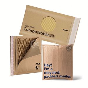 Competitive Price Honeycomb Paper Shipping Padded Mailing <b>Envelopes</b> Black Bubble Pouch <b>Envelope</b> Packaging Kraft Mailers - Product Image 1