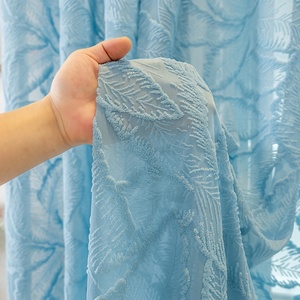 Rideaux <span class=keywords><strong>et</strong></span> draperies à œillets modernes en jacquard gaufré cachemire <span class=keywords><strong>beige</strong></span> <span class=keywords><strong>taupe</strong></span> pour salon, collection 2026, vente en gros, Amérique du Nord - Product Image 4