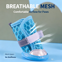 Chaussures d'été classiques pour chien, confortables, respirantes, réglables et réfléchissantes pour la chaussée chaude et les activités extérieures – Offre spéciale