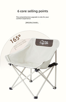 Chaise lune pliable légère avec dossier haut, robuste, en tissu Oxford facile à nettoyer, séchage rapide, design moderne, pour cuisine et chambre