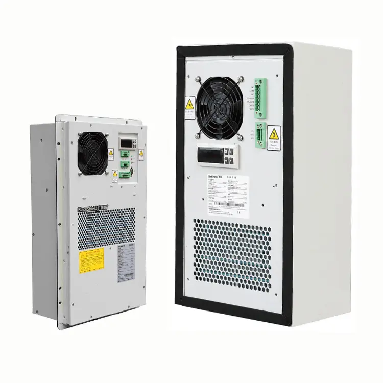 Pronto per la spedizione 300w capacità di raffreddamento cabinet cooler Dc Cabinet sistemi di raffreddamento 48vdc armadio elettrico condizionatore d'aria