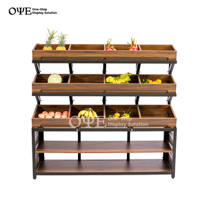 Estante de metal <span class=keywords><strong>para</strong></span> exhibición de frutas y verduras, moderno, a precio de fábrica, <span class=keywords><strong>para</strong></span> supermercado - Product Image 4