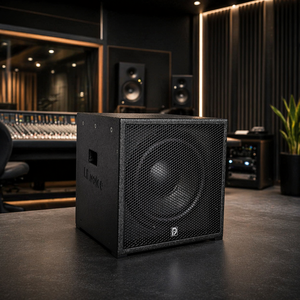 ลำโพงซับวูฟเฟอร์ I.E.voice SUB112 แบบแอคทีฟ ตู้ไม้ โปรเซสเซอร์เยอรมัน สามารถวางซ้อนกันได้ สำหรับงานเวที รุ่น SUB112.1 SUB112.1 - Product Image 1