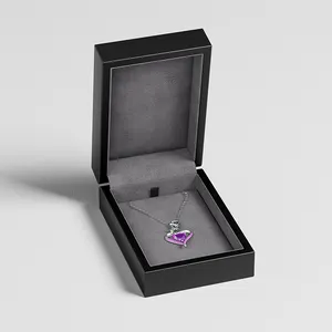 Caja de embalaje de joyería de tamaño de logotipo personalizado, caja de regalo de joyería de madera Emballage Bijoux, conjuntos de joyería de alta calidad Emballage Bijoux - Product Image 3