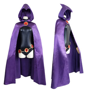 Costume de cosplay Star's Edge Teen Titans Raven, cape violette à capuche, robe pour femme adulte - Product Image 5