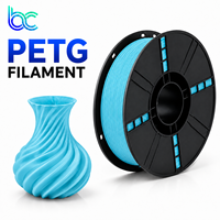 Becreative PETG Plus Verbessertes Filament 1,75mm 1kg Verbesserte Formel 3D-Drucker-Filament für FDM 3D-Drucker/3D-Stift Geruchsarm Hochwertig