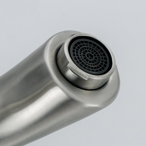 Robinet de salle de bain en acier inoxydable, mitigeur eau chaude et froide à trou unique avec siège de valve de 35 mm pour lavabo sur comptoir - Product Image 3