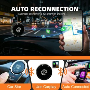 Adaptateur sans fil portable universel 2 en 1 compatible avec Android Auto et CarPlay Smart AI Box - Product Image 4