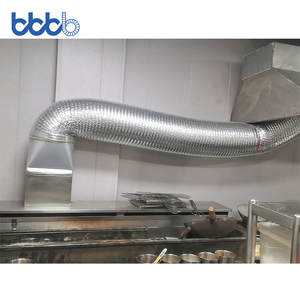 गर्म बिक्री लौ retardant उच्च तापमान प्रतिरोधी लचीला एल्यूमीनियम पन्नी वेंटिलेशन वाहिनी वाणिज्यिक रसोई निकास प्रणाली - Product Image 6