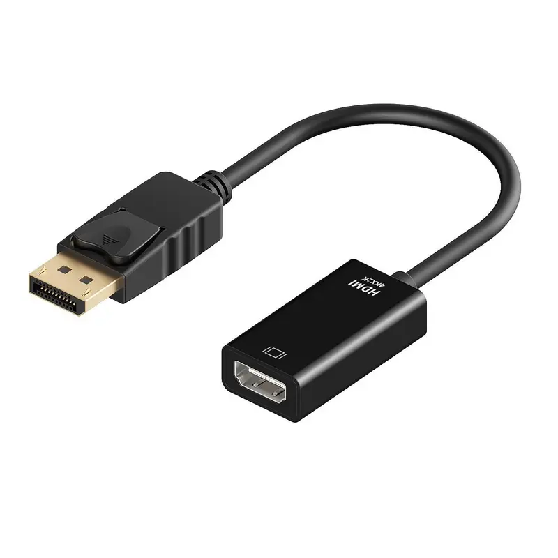 4K DisplayPort to HDMI Adapter 4K DP Display Port to HDMI Female to Male Adapter Cable