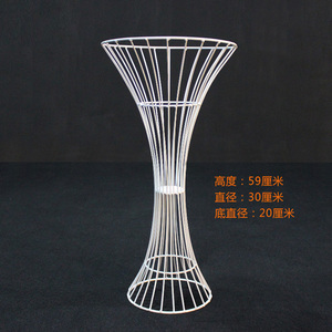 Fabbrica <span class=keywords><strong>oro</strong></span> artificiale composizioni floreali tromba vaso nozze centrotavola decorazioni da tavola per matrimoni eventi speciali - Product Image 4