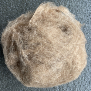 Nhà Máy Bán Buôn Thân Thiện Với Môi Lạc Đà Tóc Tự Nhiên Sợi Màu Nâu Mô Hình Nguyên Liệu Cho Quay - Product Image 1