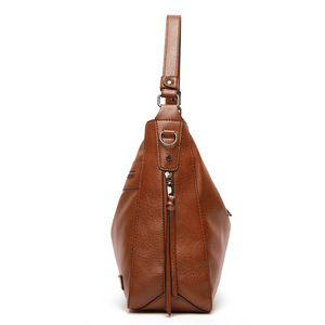 New Women's Large PU <strong>Faux</strong> <strong>Leather</strong> Hobo <strong>Bag</strong> with Zipper Closure Designer <strong>Bucket</strong> Purse for All Seasons - Product Image 5