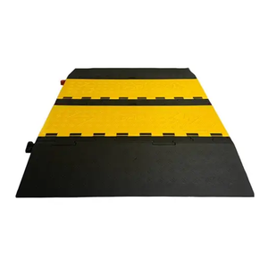 Road Speed Bump Rubber <b>Cable</b> Protector 40mm Modular <b>Cable</b> Protectors Series With 5 Channels For <b>Outdoor</b> Road Safety - Product Image 4