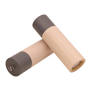 Macinino per sale e pepe in legno massello Premium Set manuale colorato macinino sale e pepe per pentole da cucina - Product Image 5