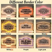 Panneau lumineux LED personnalisé pour service de bouteilles de mariage, panneau de club de mariage, panneau LED personnalisé étanche pour anniversaire, fête de mariée, événement, enseigne lumineuse