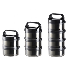 Take-away Folding <strong>Tiffin</strong> Carrier Lunchbox 2/3/4 Tiers Foldable 304 Stainless Steel <strong>Tiffin</strong> <strong>Lunch</strong> <strong>Box</strong> - Product Image 1